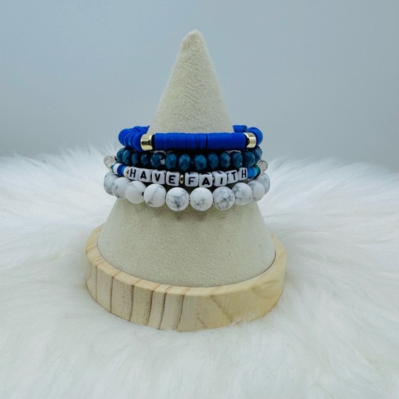 Have Faith Arm Candy Beaded Bracelet - Picture 3 of 6